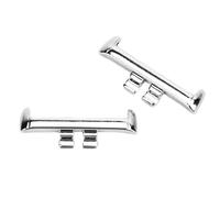 Look at The Strap Connector, Seamless Fit 1 Pair 20mm Metal Clocking Band Adapter for Smartwatch (Silver)