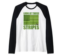 Look at Those Stripes USA Lawn Raglan Baseball Tee