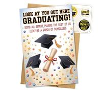 Look at You Out Here Graduating Card Congratulations Graduation Cards Gift for High School Student College Daughter Son Him Her Friends Gifts Congrats Graduate Grad Greeting Card 5.3'' x 8" G34