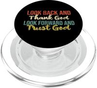 Look Back And Thank God Look Forward Trust God Vintage PopSockets PopGrip for MagSafe