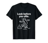 Look Before You Ollie Bold Skater Graphic T-Shirt