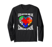 Look Beyond and See Someone Special Disability Awareness Long Sleeve T-Shirt