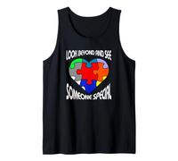 Look Beyond and See Someone Special Disability Awareness Tank Top