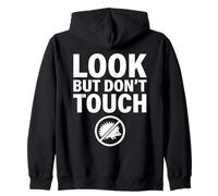 Look But Dont Touch Sassy Hedgehog Introvert Space Zip Hoodie