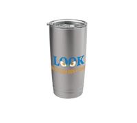 Look But Please Don’t Touch Modern Graphic Eyes Design Stainless Steel Insulated Tumbler