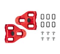 LOOK Cycle - DELTA Cycling Cleats with Memory Positioner Function - Compatible with Standard LOOK non-KEO Pedals - Reduced Weight and Size - 4,5° Angular Freedom - Colour Red