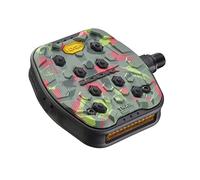 Look Trail Grip Pedals Green Red Camouflage