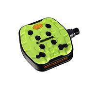 LOOK Cycle - Geo Trail Grip Bicycle Pedals - Flat Pedals - Reliability, Comfort and Durability - Slip-Proof Safety - Innovative Activ Grip Rubber - High-Performance MTB Bike Pedal - Lime