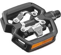 LOOK Cycle - GEO Trekking Roc Bike Pedals - Ultra-Robust Aluminum Hybrid Pedals - 1 Clipless Face, 1 Flat Face - Ideal for Off-Road Use - EASY Pedals + Cleats