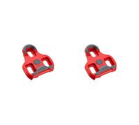 LOOK Cycle - KEO Grip Cycling Cleats with Memory Positioner Function - Compatible with all Pedals on the Market - Anti-Slip TPU Surface - 9° Angular Freedom - Colour Red (Pack of 2)