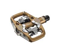 LOOK Cycle - X-TRACK En-Rage Plus MTB Pedals - Standard SPD Mechanism Compatible - Ultra Strong Forged Aluminum Body - Large Contact Surfaces - Ideal Enduro Bike Pedals - Bronze