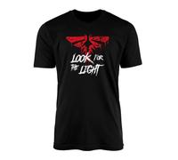Look for The Light T-Shirt Top Tee - Fireflies Symbol Game Inspired Gamer Console Ellie Joel Post-Apocalyptic Action Adults Kids Matching Presents Gifts (Small, Black)