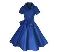 look for the stars Vintage 40's 50's Style Rockabilly/Swing/Pin UP Cotton Evening Party Tea Dress Sizes 8-20