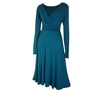 look for the stars Vintage Style Classic Evening Party Formal Dress (as8, Numeric, Numeric_14, Regular, Regular, Teal)