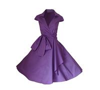 Look for the stars, Women's Evening Dress - Vintage - Rockabilly - 1950s Skirt - Size 6-26, Lilac, 10