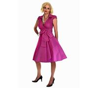 Look for the stars, Women's Evening Dress - Vintage - Rockabilly - 1950s Skirt - Size 6-26, Pink, 14