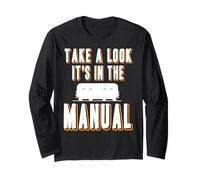 Look Inside It’s in The Manual Model Train Humor Long Sleeve T-Shirt