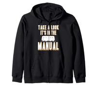 Look Inside It’s In The Manual Model Train Humor Zip Hoodie