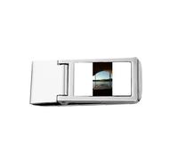 Look Into The Distance Art Deco Fashion Slim Money Clip Stainless Holder Pocket Wallet