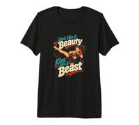 Look Like A Beauty Kick Like A Beast Fighter Premium T-Shirt