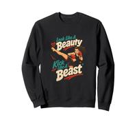 Look Like A Beauty Kick Like A Beast Fighter Sweatshirt