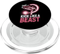 Look Like A Beauty Kick Like A Beast Martial Arts PopSockets PopGrip for MagSafe