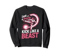 Look Like A Beauty Kick Like A Beast Martial Arts Sweatshirt