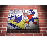 Look Mickey Roy Lichtenstein Gallery Framed Canvas Art Picture Print