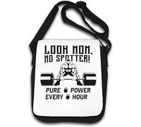 Look Mom No Spotter Pure Power Every Hour Sumo Deadlift Graphic Shoulder Bag White