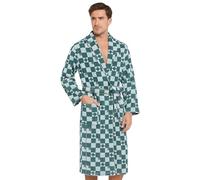 look now Mens EX STORE Dressing Gown Hooded Snuggly Luxury Thermal Fluffy Soft Cozy Robes