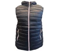 look now Mens EX STORE Sleeveless GILETS Body Warmer Puffer Quilted Padded Bomber Jackets (UK, Alpha, 3XL, Regular, Regular, 6004 Contrast - Black)