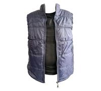 look now Mens EX STORE Sleeveless GILETS Body Warmer Puffer Quilted Padded Bomber Jackets (UK, Alpha, L, Regular, Regular, 58 reversible - Navy)
