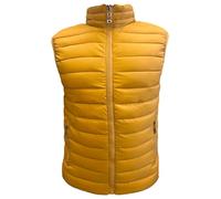 look now Mens EX STORE Sleeveless GILETS Body Warmer Puffer Quilted Padded Bomber Jackets (UK, Alpha, S, Regular, Regular, 1311 - Sunflower)