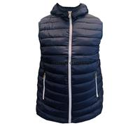 look now Mens EX STORE Sleeveless GILETS Body Warmer Puffer Quilted Padded Bomber Jackets (UK, Alpha, XL, Regular, Regular, 6004 Contrast - Navy)