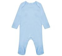 look now Plain ROMPER SUIT Body suit Babies Long sleeve Baby Grow Gown Body Sleep Vest (0-3 Months, C8030T - Blue)