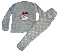 look now THICK Womens Ladies FLUFFY Pyjamas Supersoft Heavy Long Sleeve Nightwear pyjamas (UK, Alpha, XXL, Regular, Regular, 98813 - LT Grey)