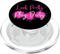 Look Pretty Play Dirty Mud Run Team Muddy Race Team Matching PopSockets PopGrip for MagSafe
