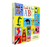 Look & See ABC An Alphabet Book with Animal Friends Board Book Set