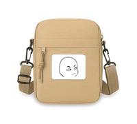 look seriously anger fcartoon Crossbody Bag Cell Phone Purses Handbag Shoulder Mini Bag