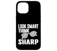 Look smart think sharp Eyeglass Case for iPhone 15