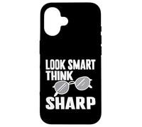 Look smart think sharp Eyeglass Case for iPhone 16