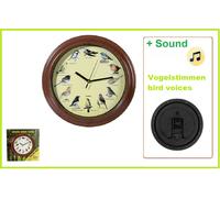 LOOK Wall Clock Birds Bird Calls Kids Clock with Animal Sounds Every Hour