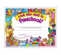 Look Who Went to Preschool! Certificate (30 Pack)