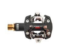 LOOK Cycle - X-TRACK Race Carbon Ti MTB Pedals - Standard SPD Mechanism Compatible - Carbon Body, Titanium Axle - Large Platform - Extremely Reliable Ultralight Clip In Pedals