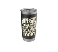 Looked Outside to See What Revelation Chapter It is Stainless Steel Insulated Tumbler