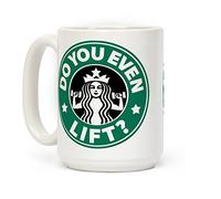 LookHUMAN Funny Coffee Mug Novelty Coffee Mugs - Do You Even Lift Funny Mugs For Adults Unique Funny Coffee Mugs Adult Humor Double-sided Print Ceramic Coffee Cups Funny Mug, 15oz