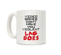 LookHUMAN Lag White 11 Ounce Ceramic Coffee Mug