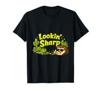 Lookin’ Sharp Hedgehog Cottagecore Nature Design T-Shirt