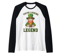Looking At A Legend Lucky and Proud Raglan Baseball Tee