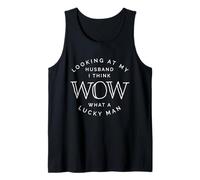 Looking at My Husband Wow Lucky Spouse Romance Tank Top